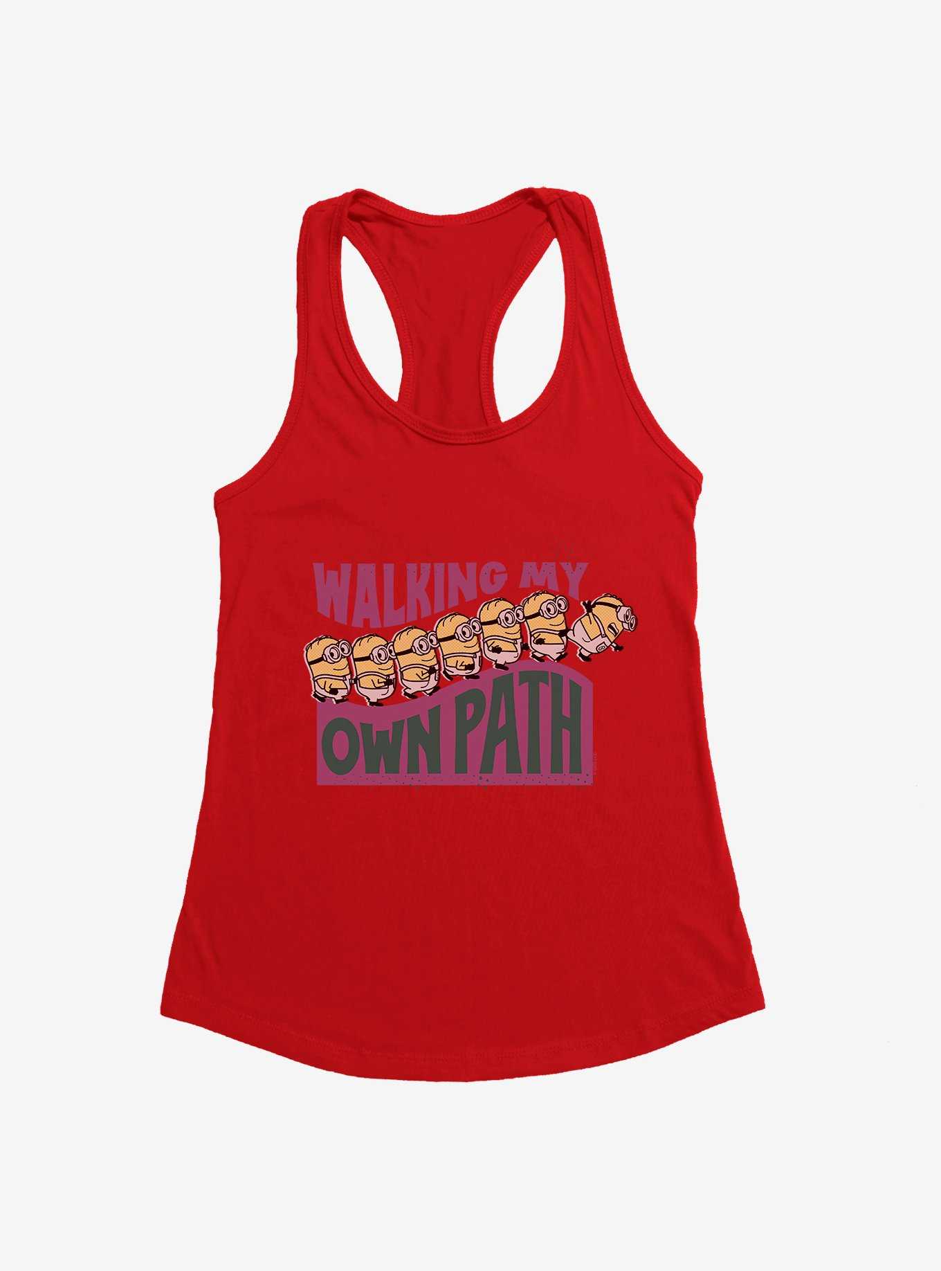 Minions On My Own Path Womens Tank Top, , hi-res
