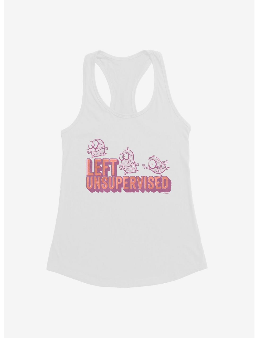 Minions Spotty Left Unsupervised Womens Tank Top, WHITE, hi-res