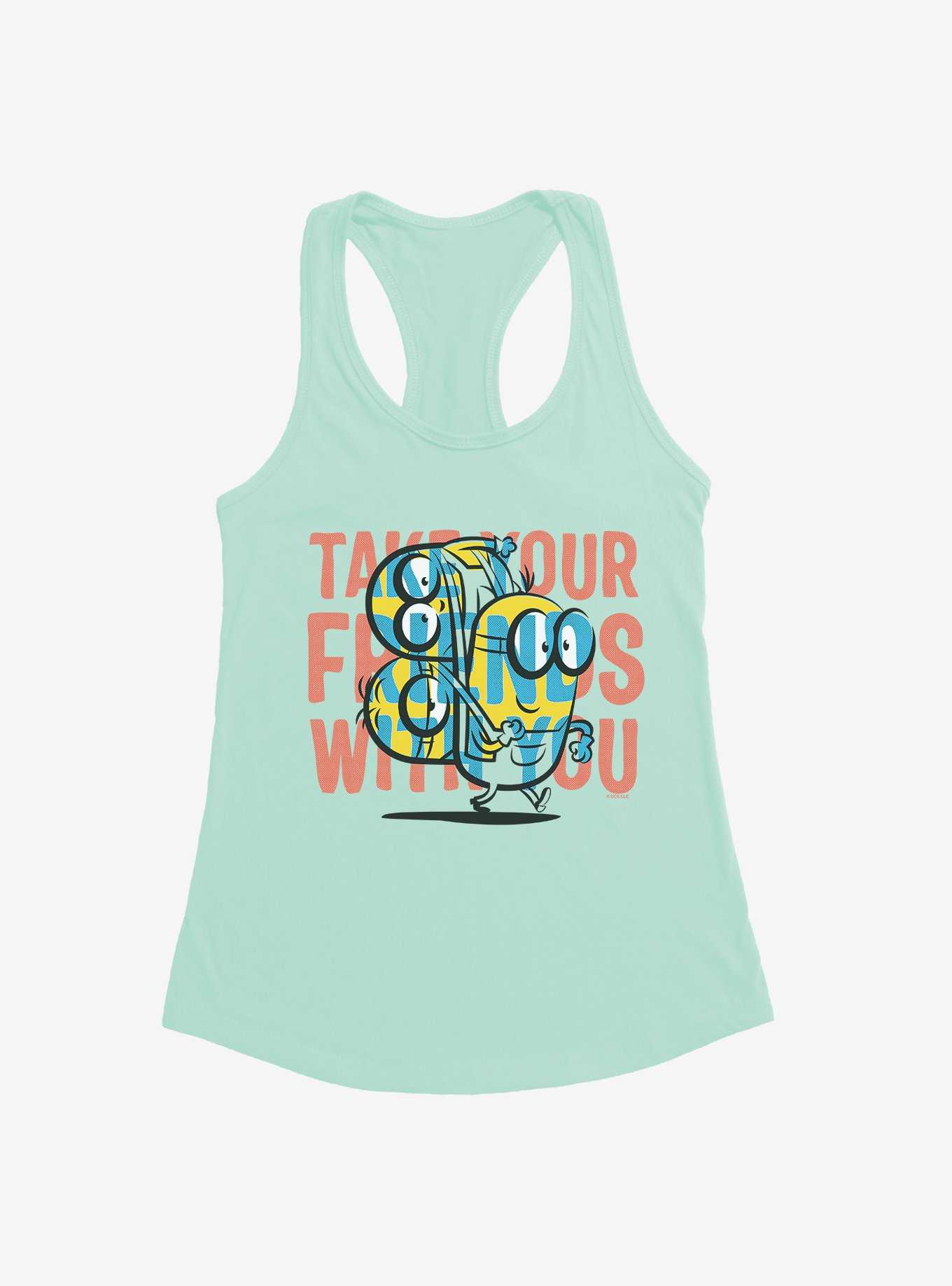 Minions Take Your Friends Womens Tank Top, , hi-res