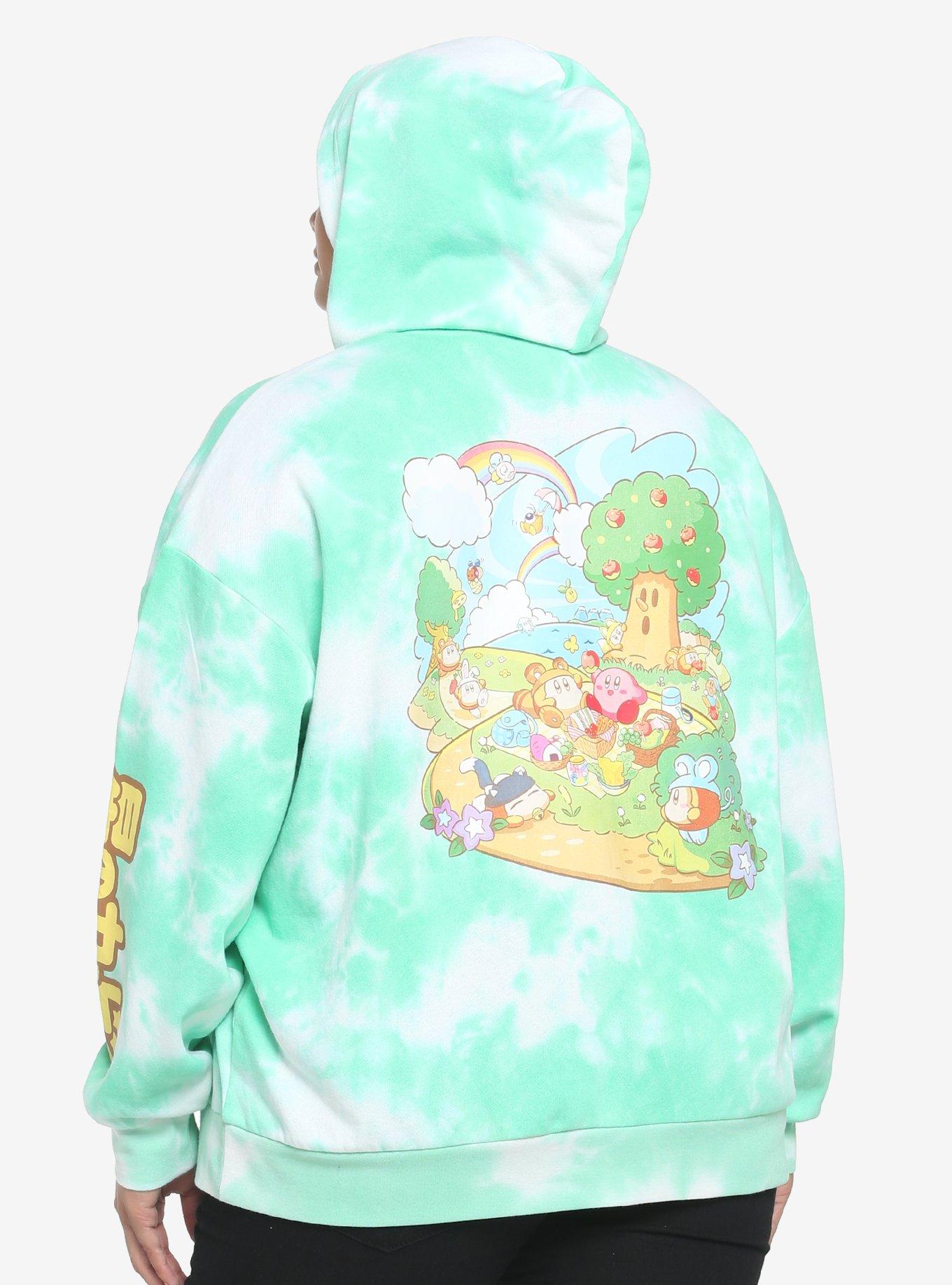 Kirby Picnic Tie-Dye Girls Hoodie Plus Size, MULTI, hi-res