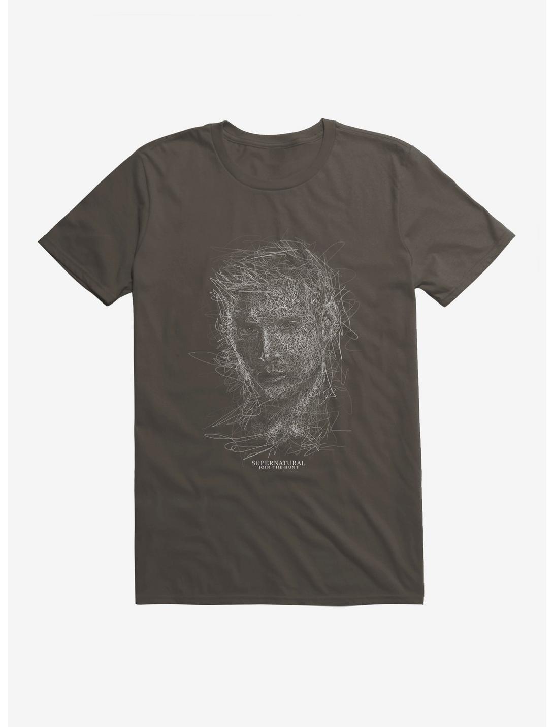 Supernatural Dean Squiggle Sketch T-Shirt, , hi-res