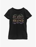 Disney Encanto We Don't Talk About Bruno Youth Girls T-Shirt, BLACK, hi-res
