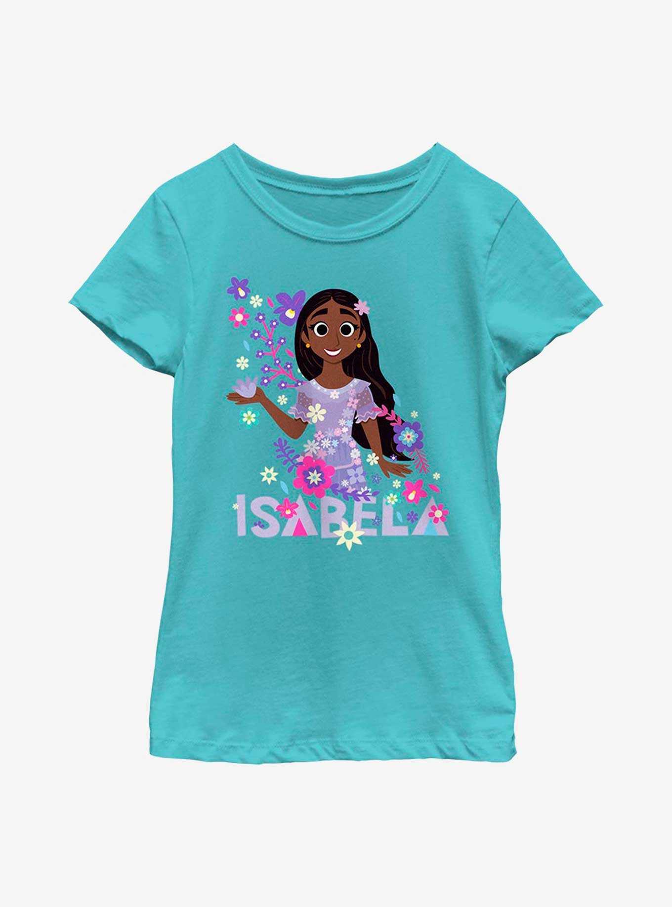 Disney Encanto Isabela Floral Youth Girls T-Shirt, , hi-res