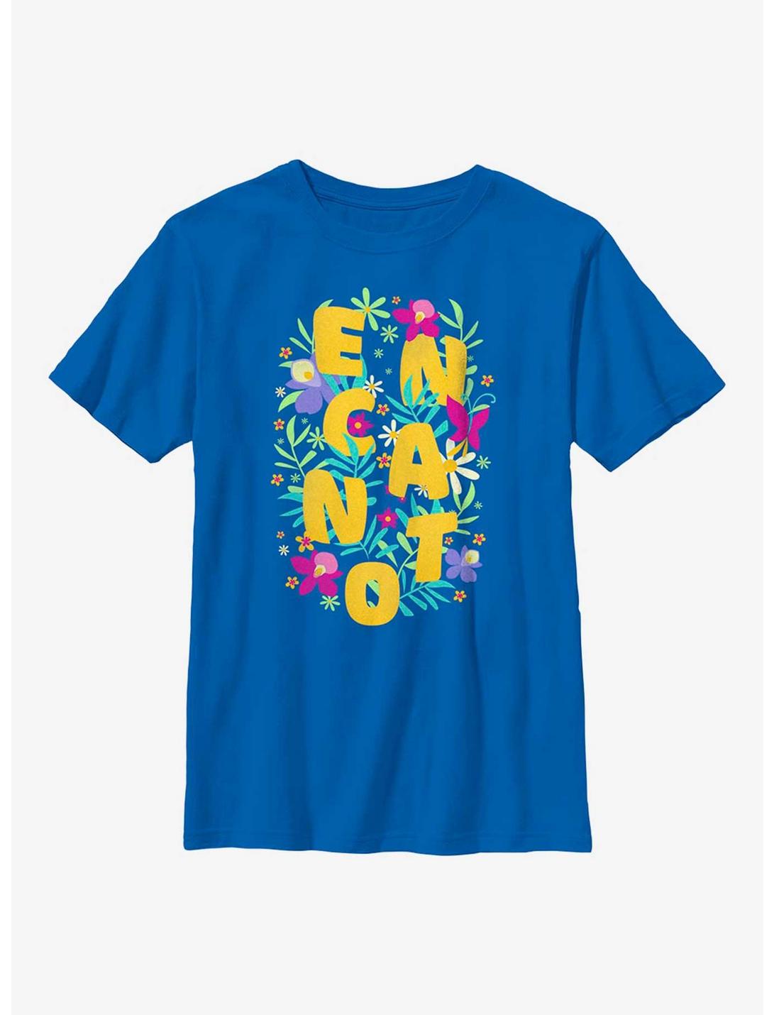 Disney Encanto Flower Arrangement Youth T-Shirt, ROYAL, hi-res