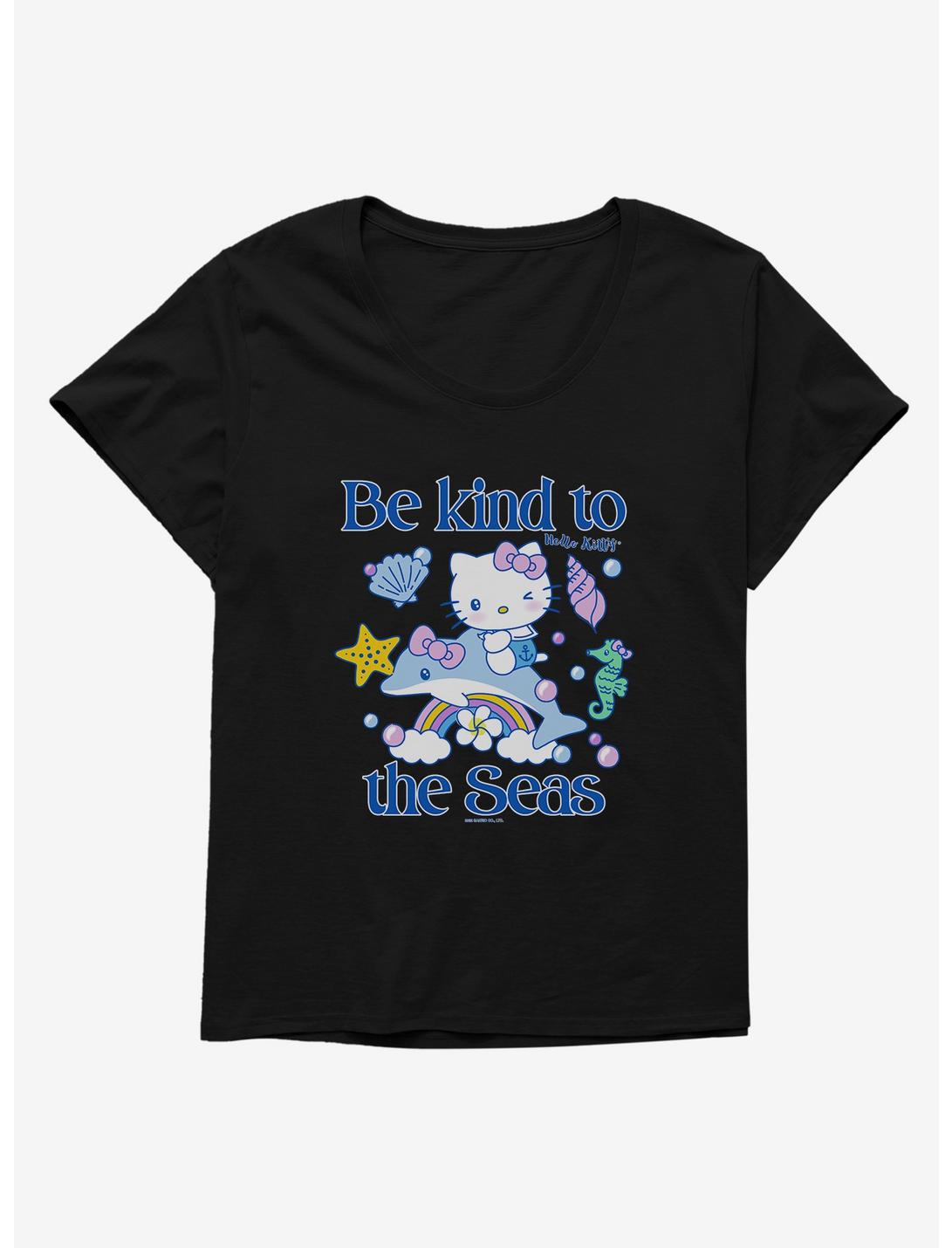 Hello Kitty Be Kind To The Seas Womens T-Shirt Plus Size, , hi-res