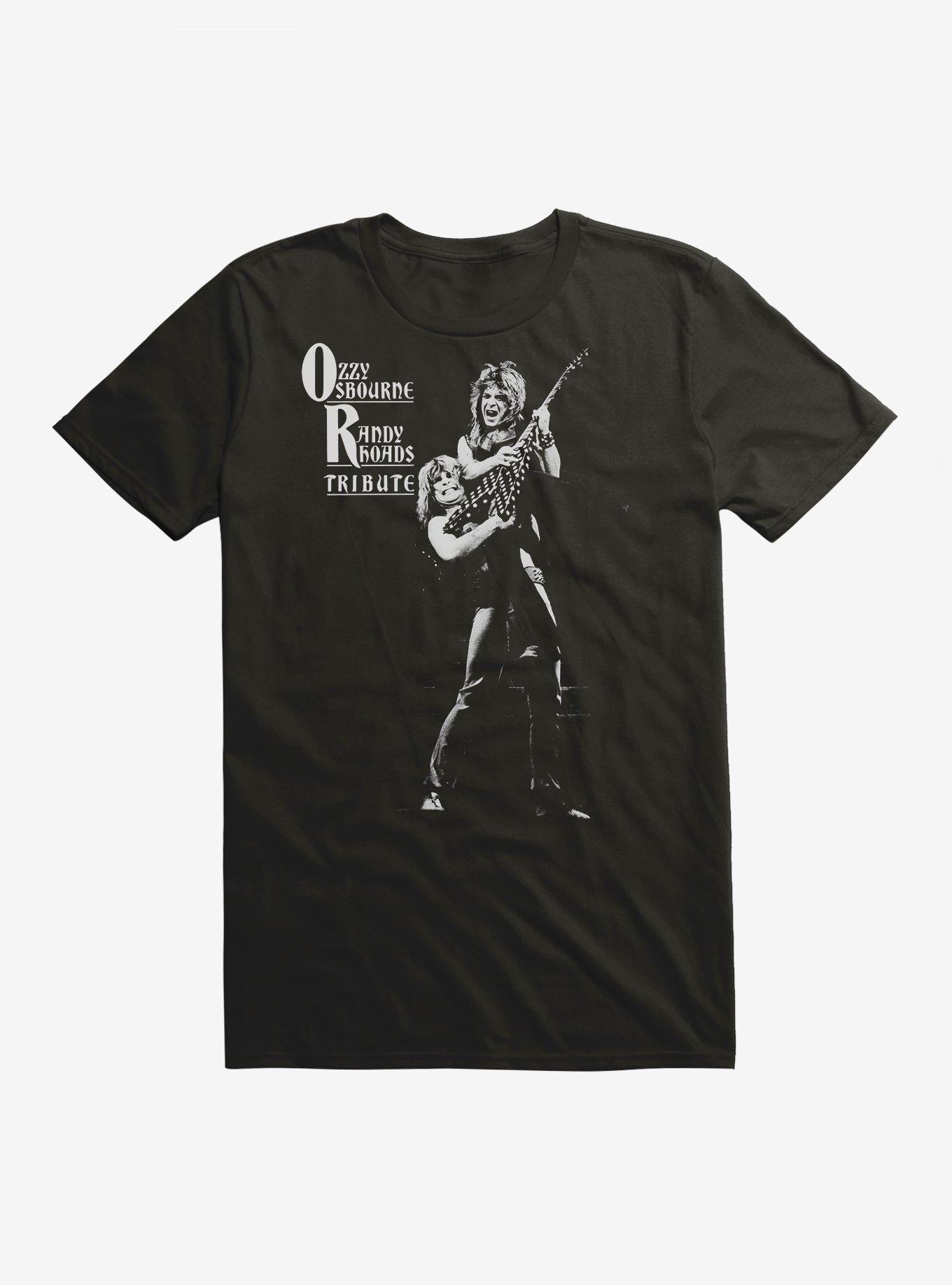 Ozzy Osbourne Randy Rhoads Tribute T Shirt BLACK Hot Topic