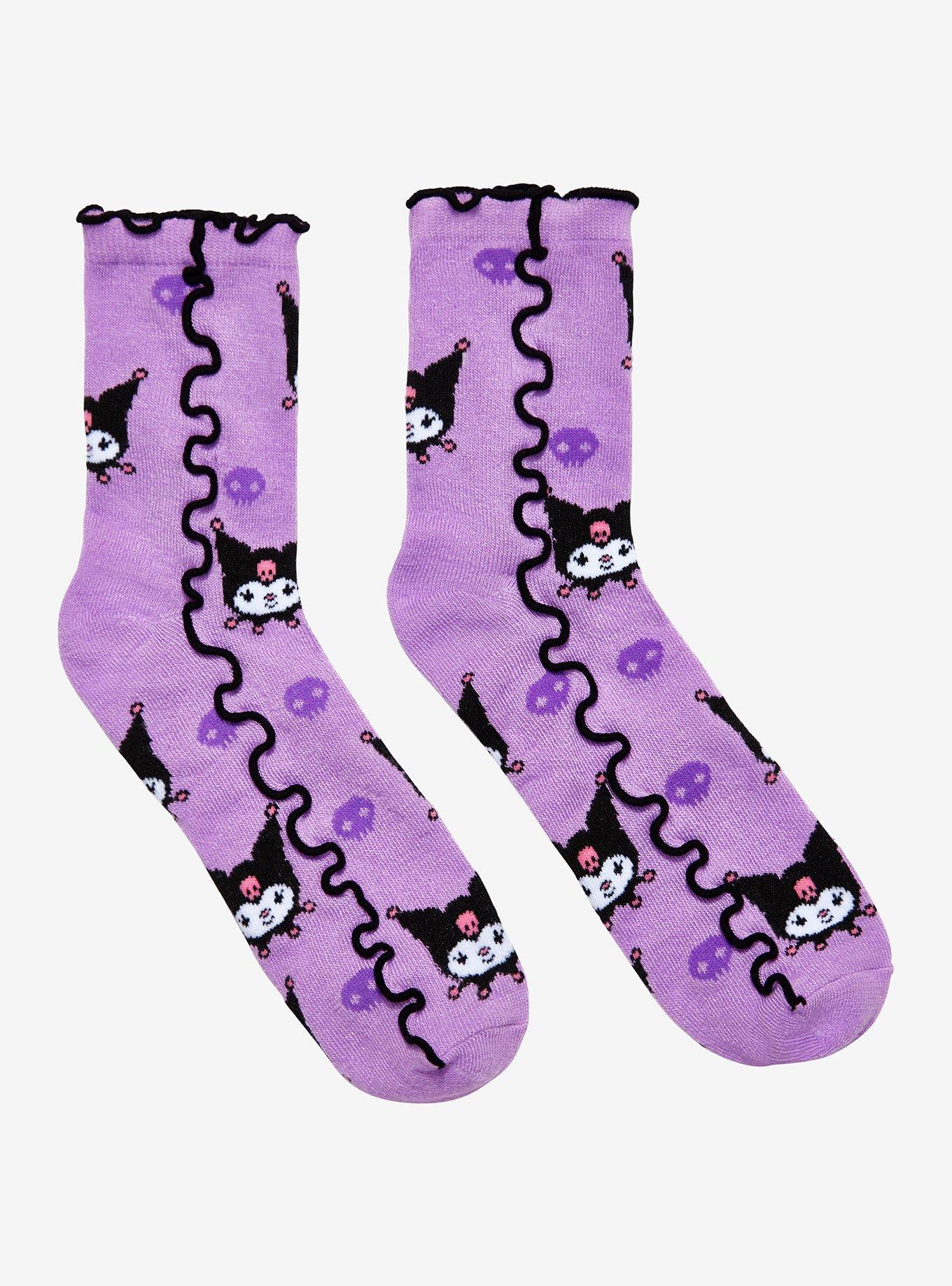 Kuromi Lettuce Hem Ankle Socks Hot Topic