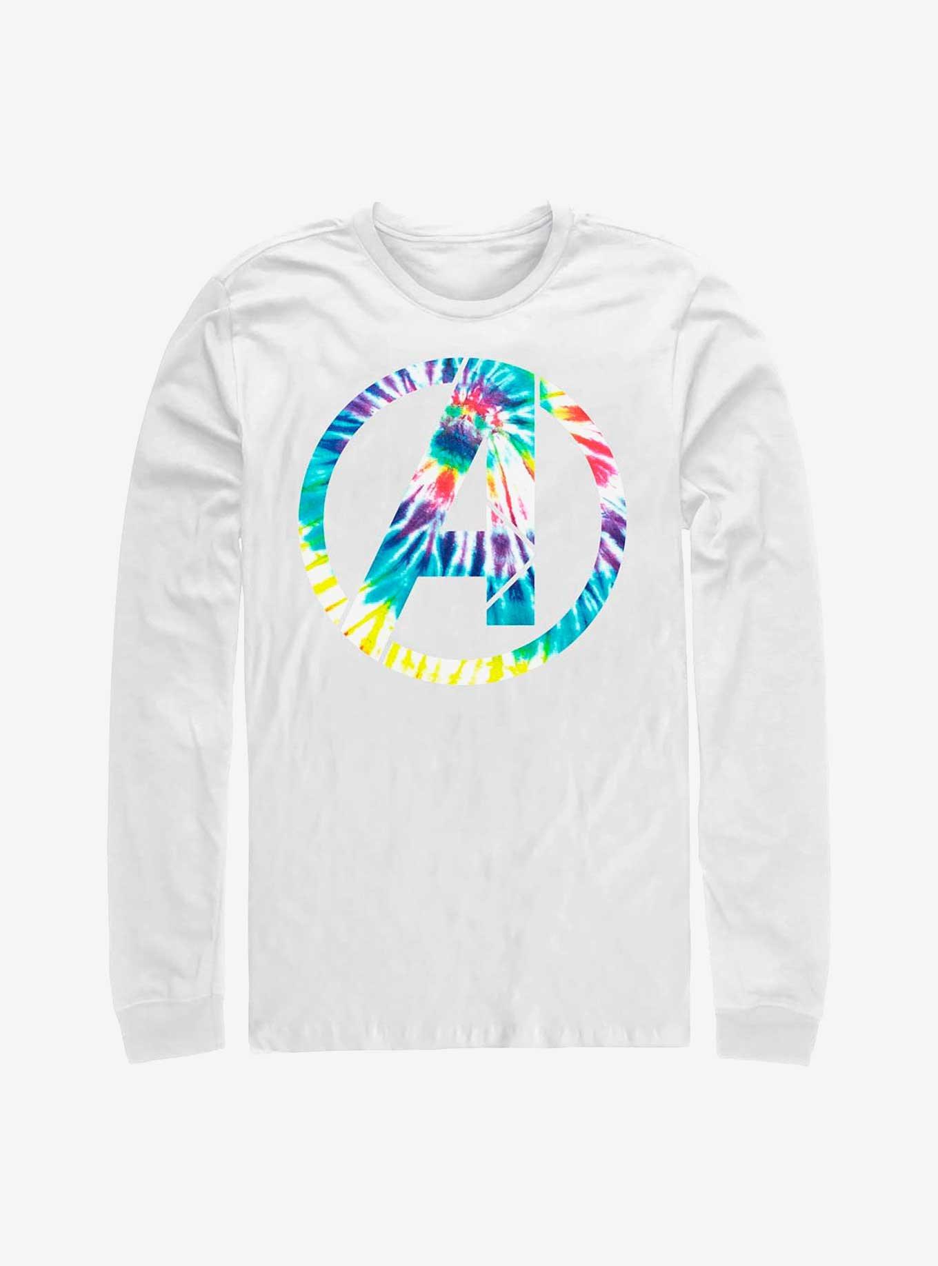 Marvel Avengers Tie-Dye Logo Long-Sleeve T-Shirt, , hi-res