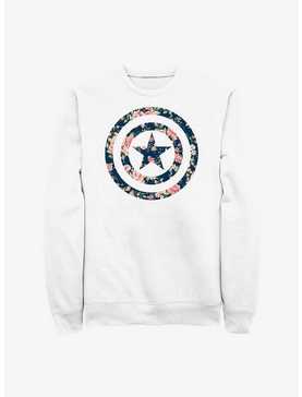 Marvel Captain America Floral Shield Sweatshirt, , hi-res