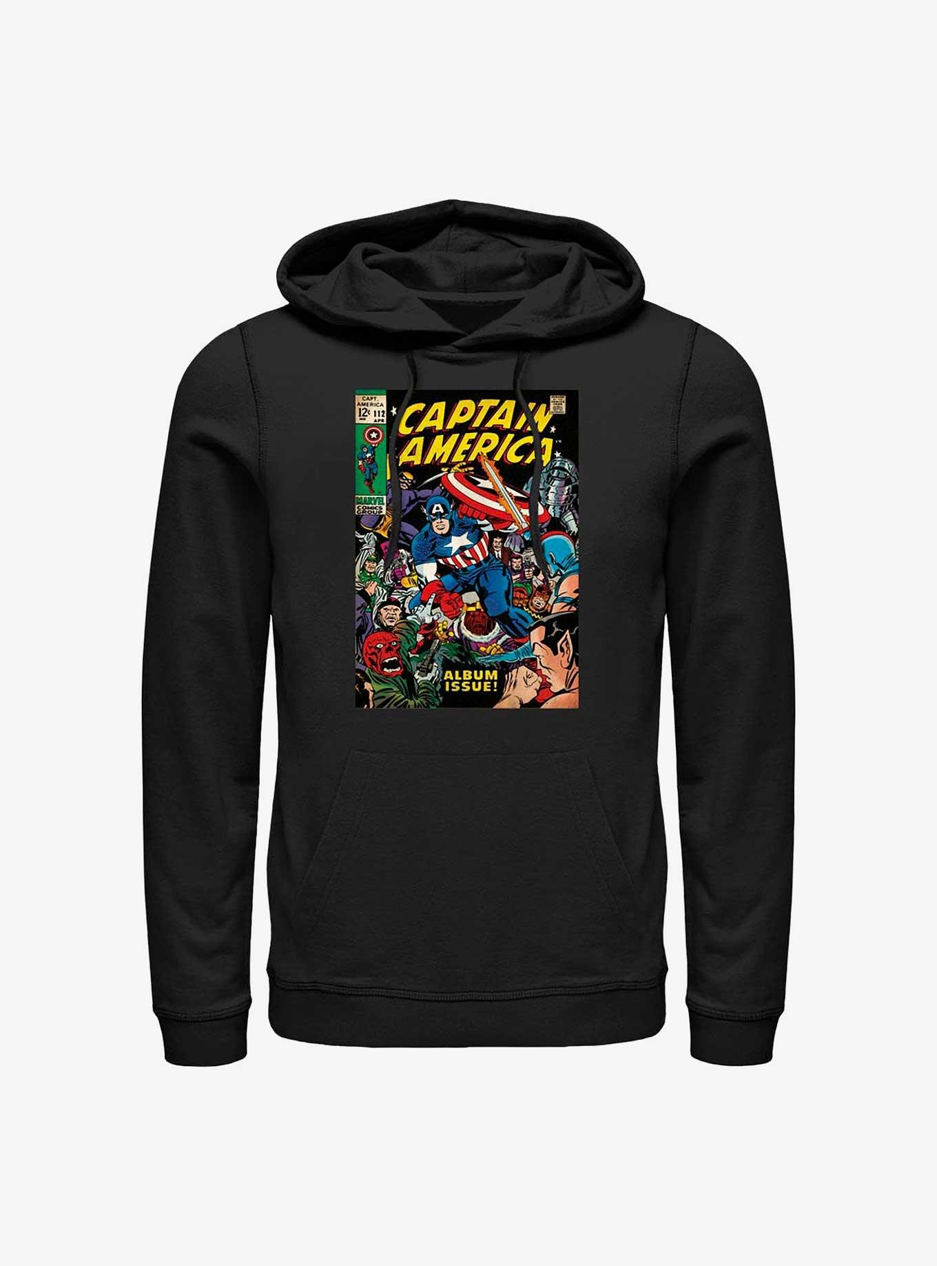 Marvel Captain America Comic Book Cover Hoodie, , hi-res