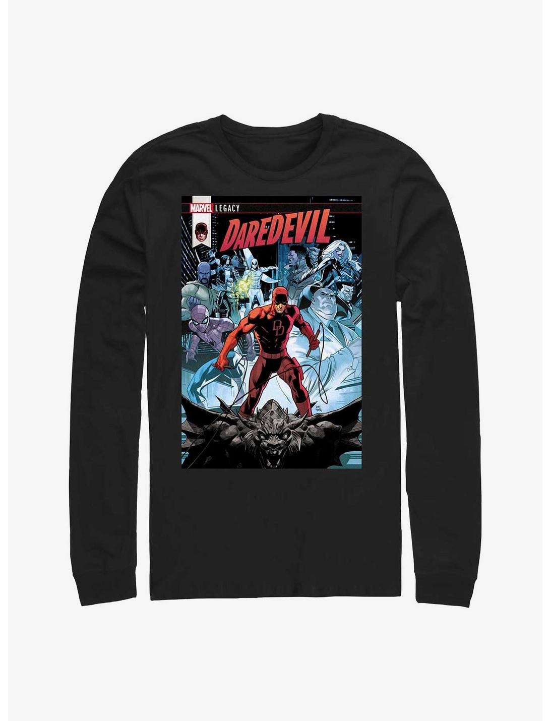 Marvel Daredevil Comic Book Cover Long-Sleeve T-Shirt, BLACK, hi-res
