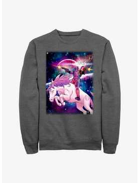 Marvel Deadpool Unicorn Galaxy Sweatshirt, , hi-res