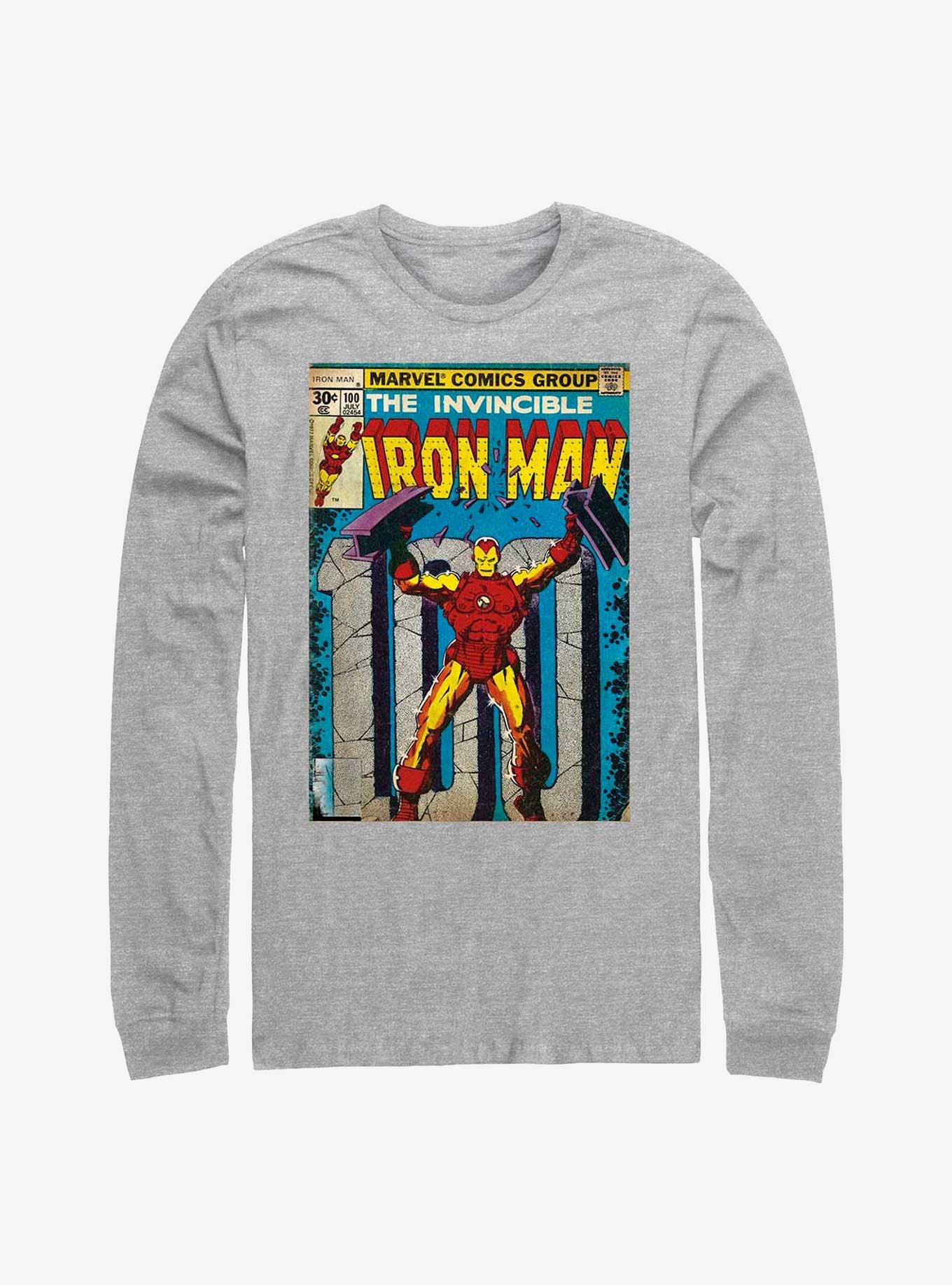 Marvel Iron Man Comic Book Cover Long-Sleeve T-Shirt