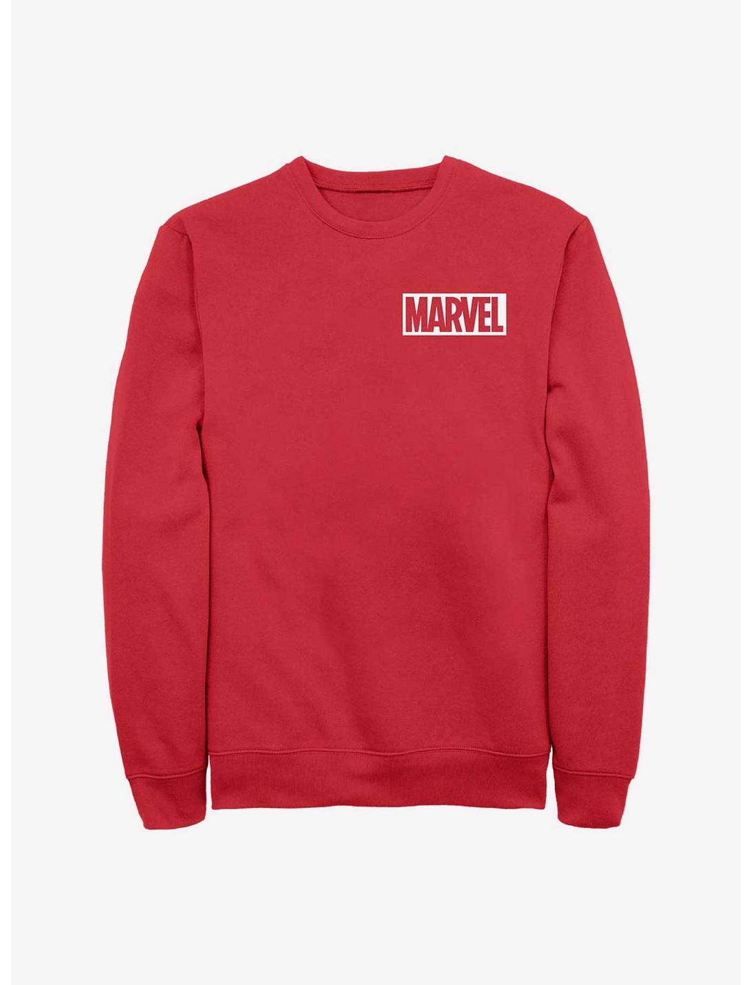 Marvel Pocket Logo Sweatshirt, RED, hi-res