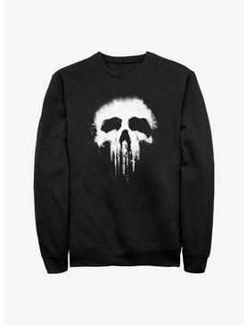 Plus Size Marvel The Punisher Skull Grunge Sweatshirt, , hi-res