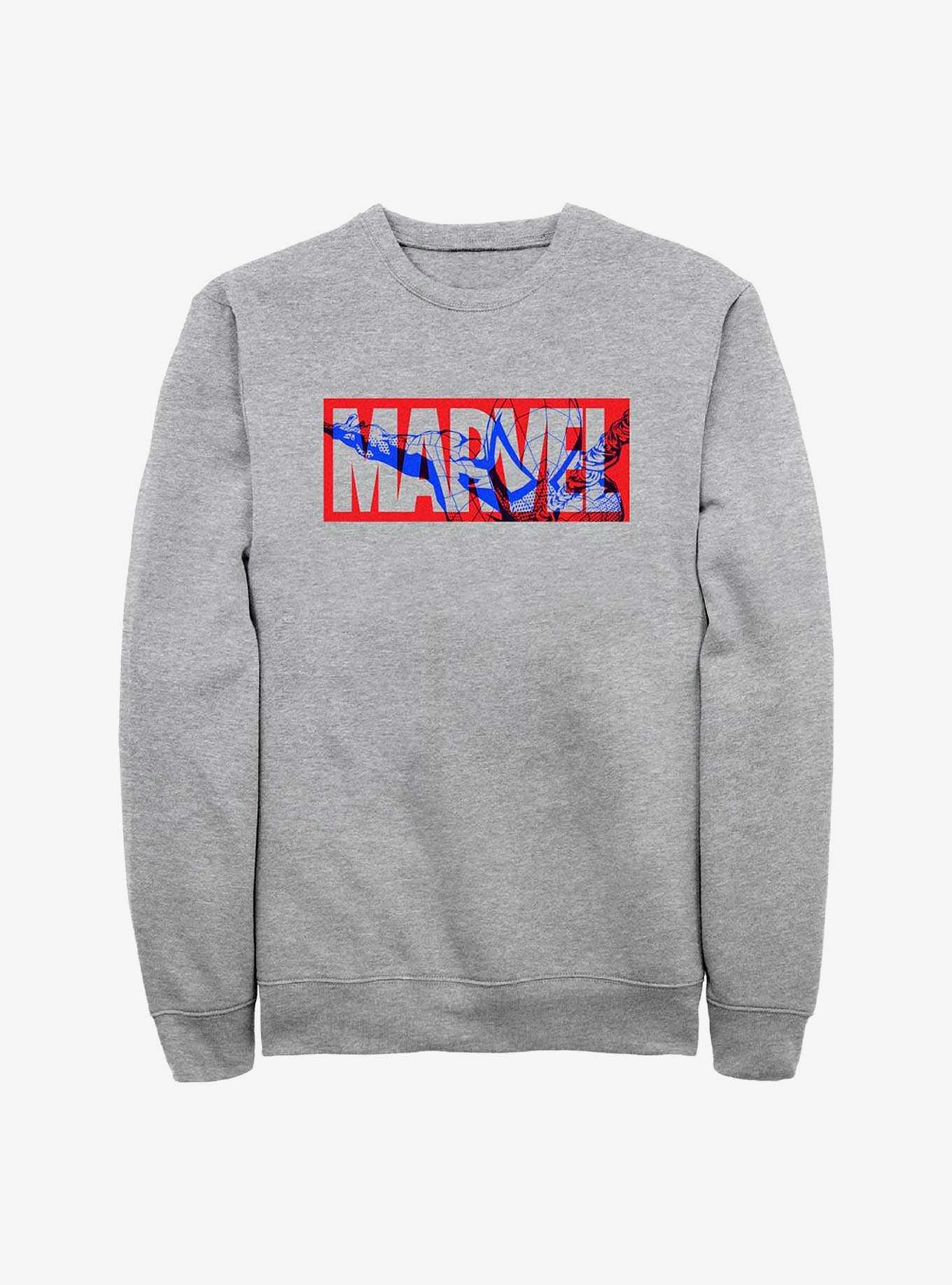 Marvel Spider-Man Overlay Logo Sweatshirt, , hi-res