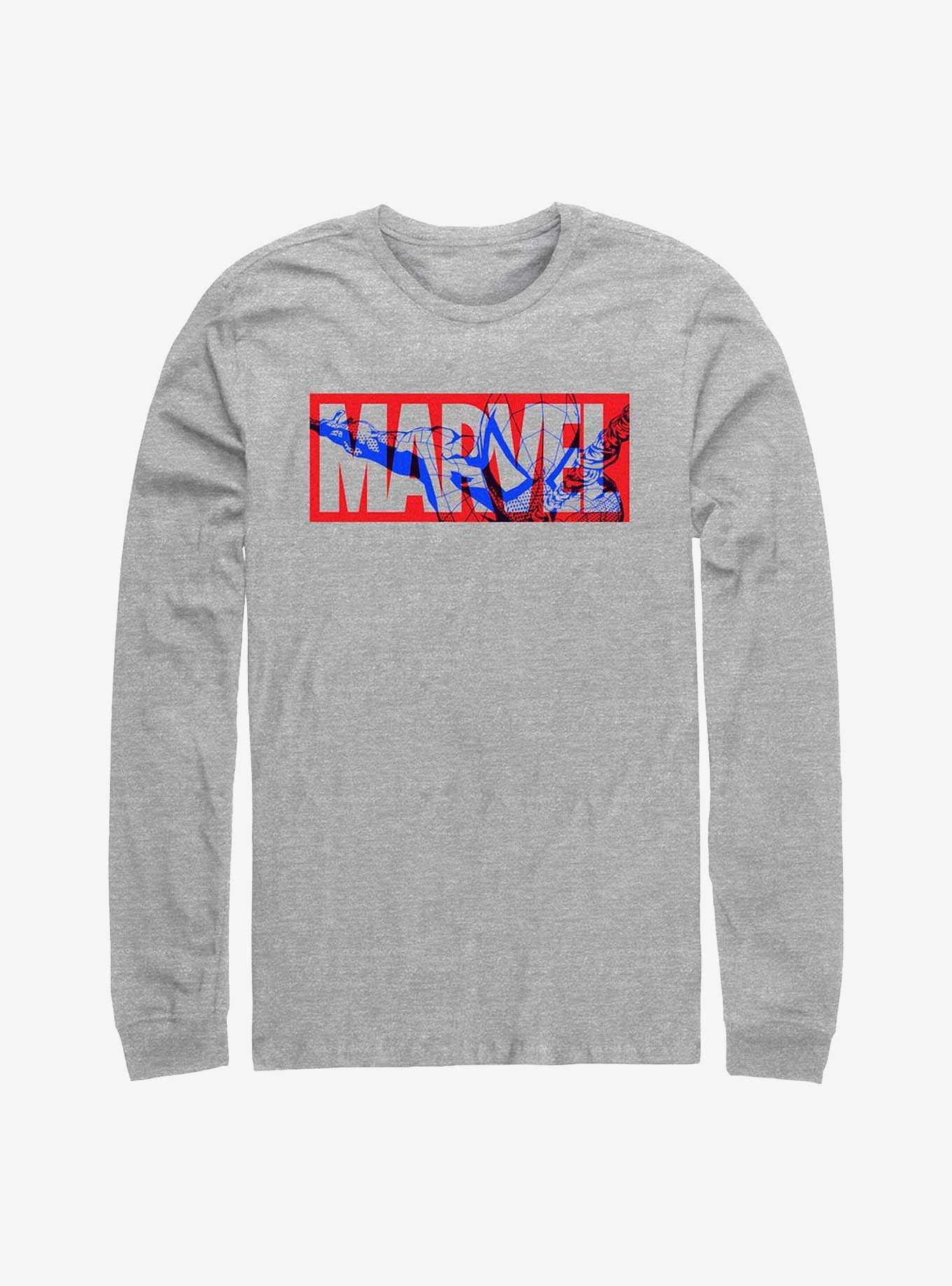 Marvel Spider-Man Overlay Logo Long-Sleeve T-Shirt, , hi-res