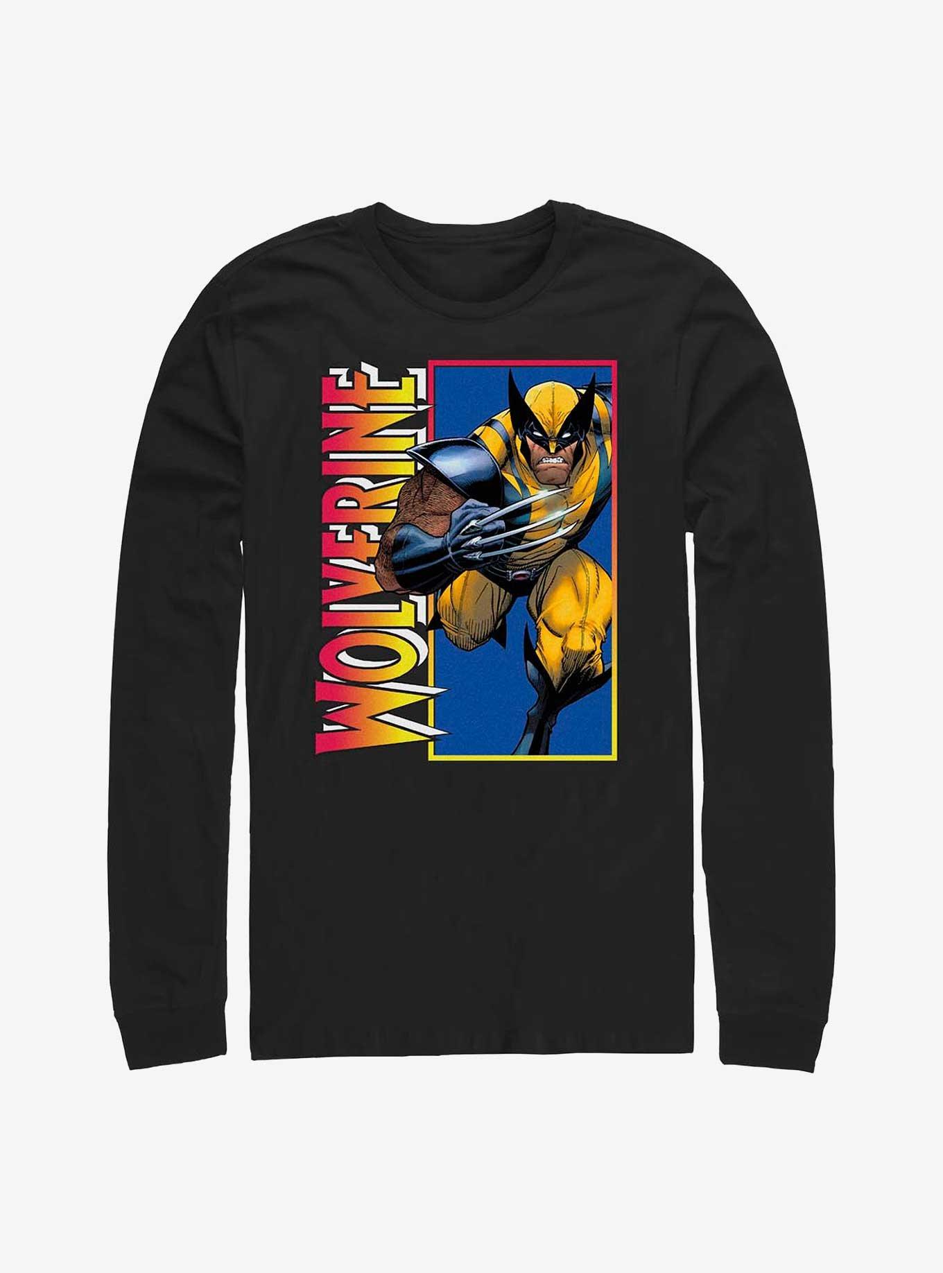 Marvel Wolverine Classic Wolverine Long-Sleeve T-Shirt, BLACK, hi-res