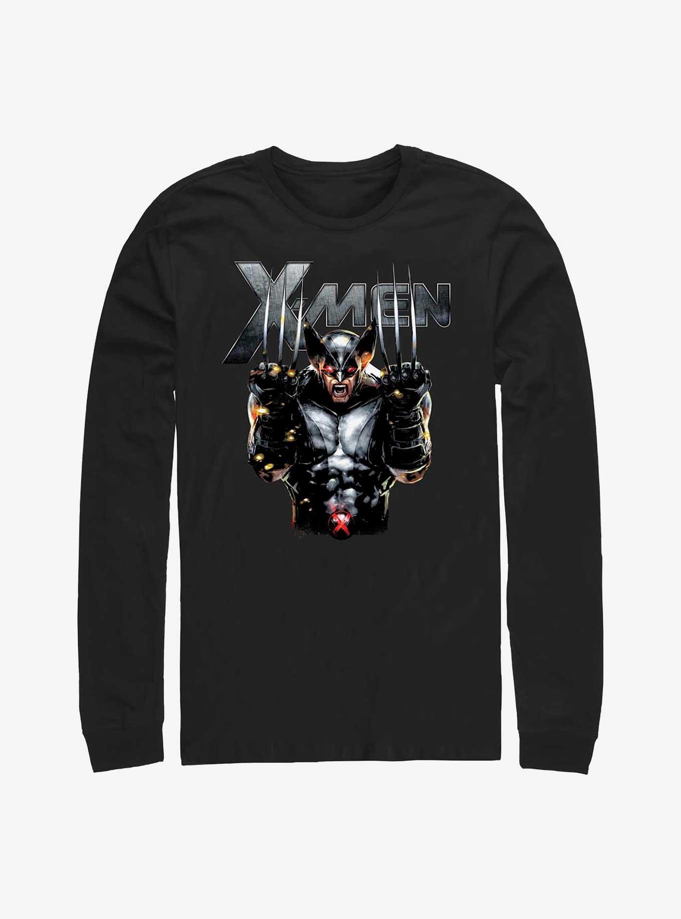 Marvel X-Men Metal Wolverine Long-Sleeve T-Shirt