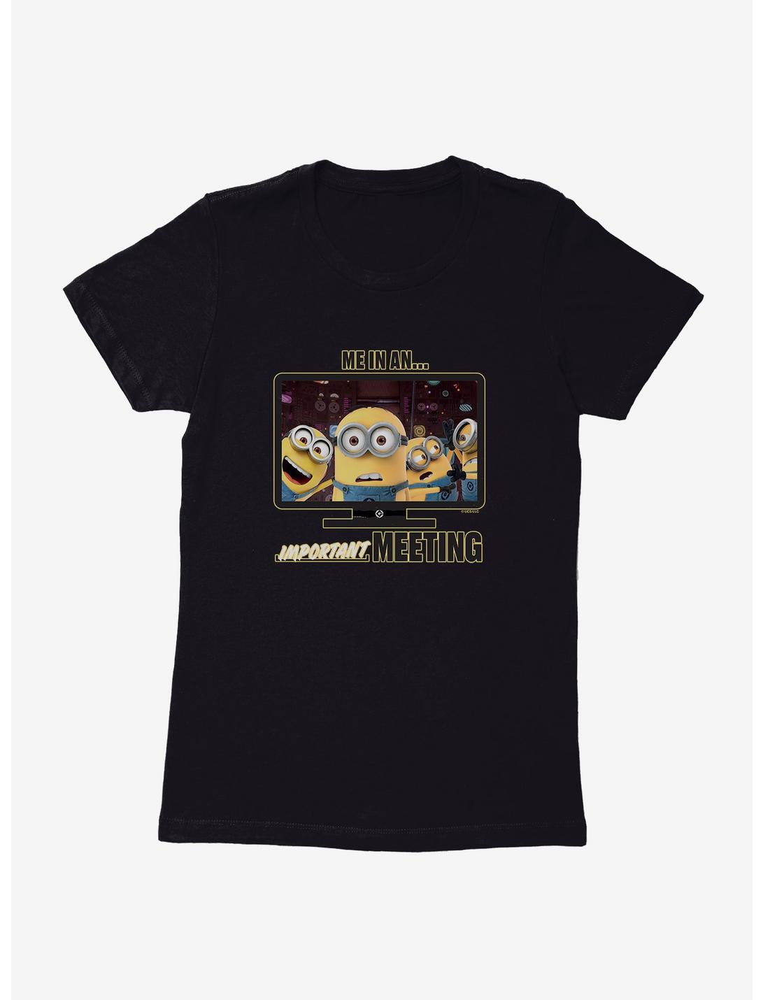 Minions Me In An Important Meeting Womens T-Shirt, , hi-res