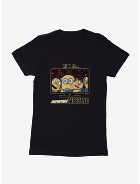 Minions Me In An Important Meeting Womens T-Shirt, , hi-res