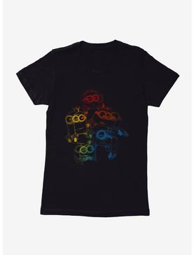 Minions Rainbow Retro 3D Art Womens T-Shirt, , hi-res
