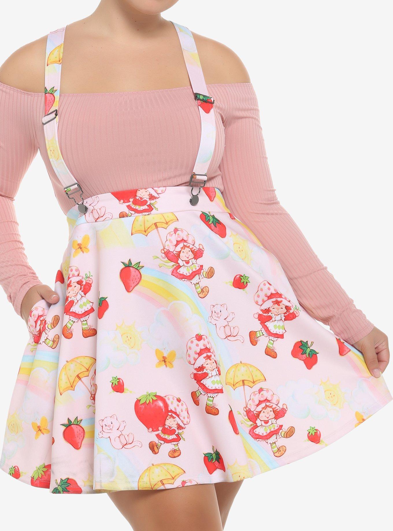 Strawberry Shortcake Suspender Skirt Plus Size Hot Topic