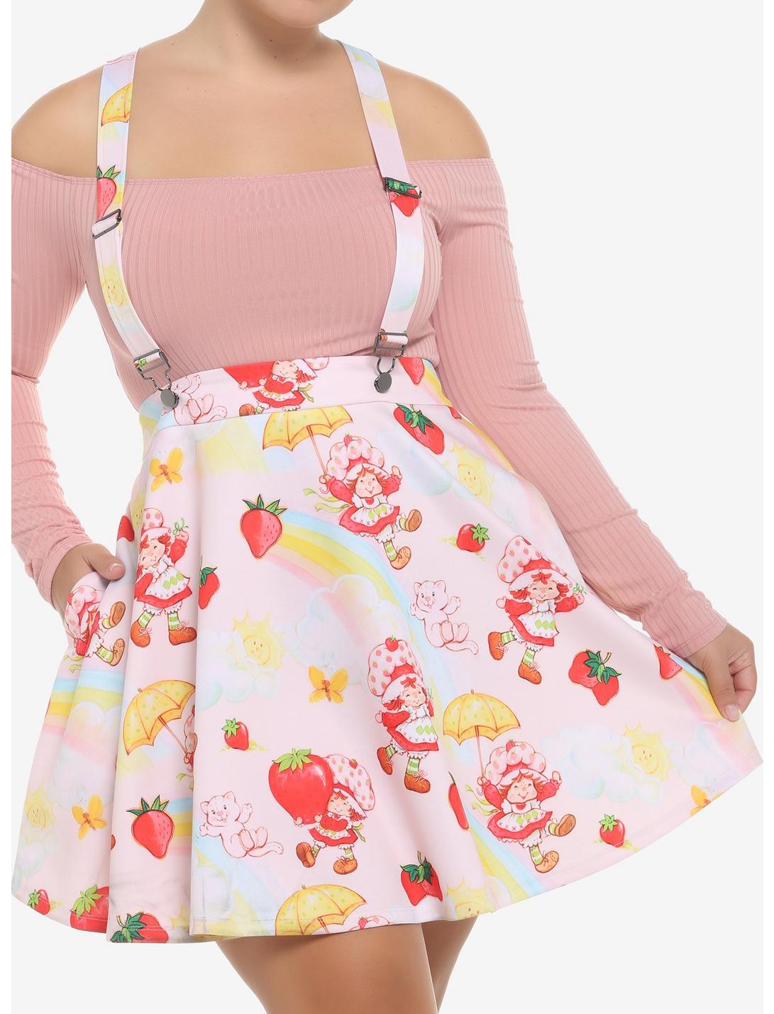 Strawberry Shortcake Suspender Skirt Plus Size, MULTI, hi-res