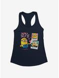 Minions Taking A Selfie Hearts Womens Tank Top, MIDNIGHT NAVY, hi-res