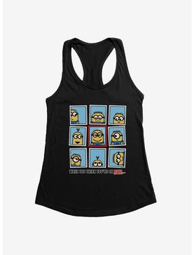 Minions When You Think You're On Mute Womens Tank Top, , hi-res