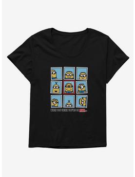 Minions When You Think You're On Mute Womens T-Shirt Plus Size, , hi-res