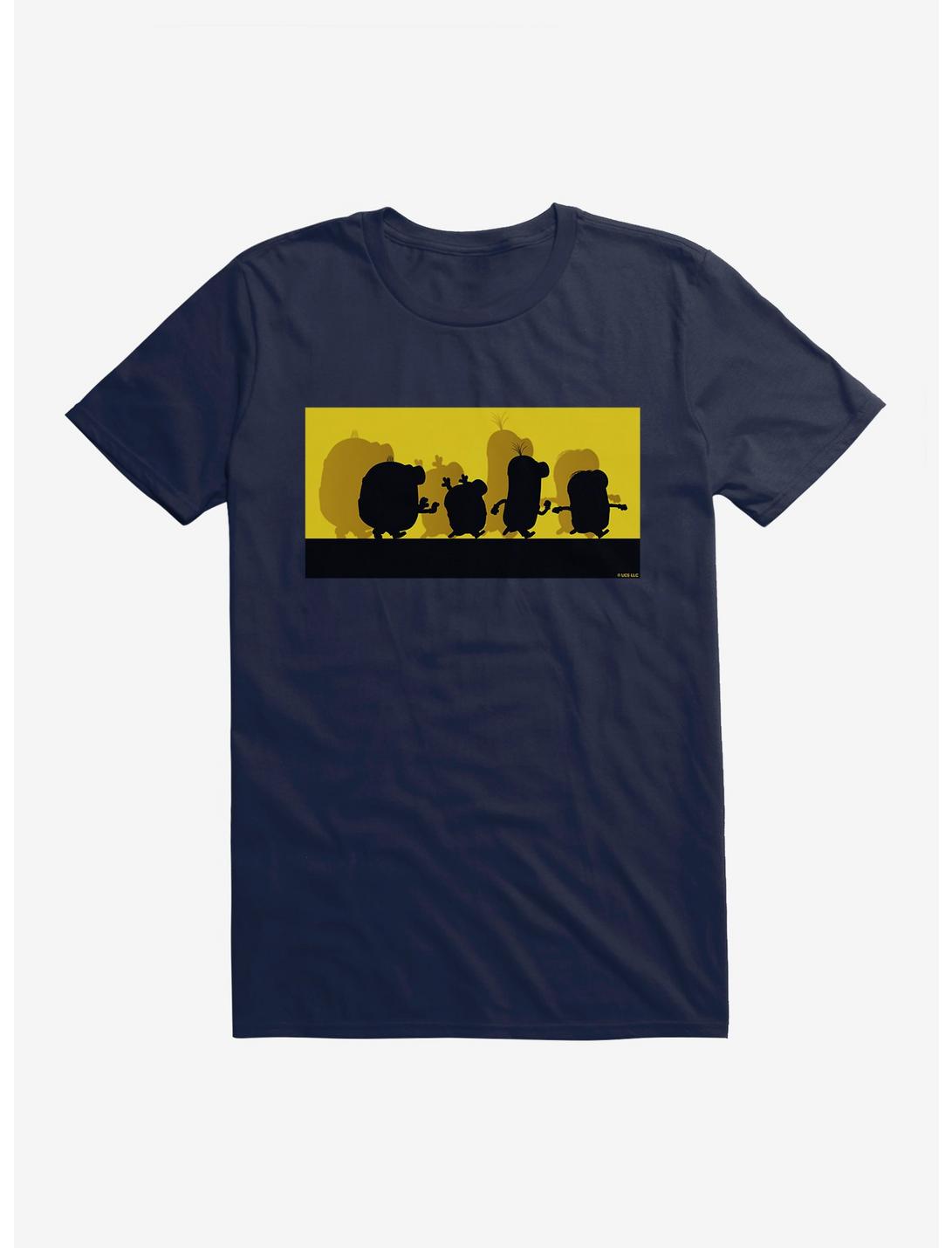 Minions Group Silhouette T-Shirt, MIDNIGHT NAVY, hi-res