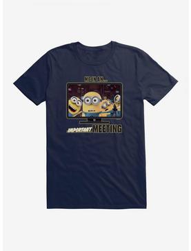 Minions Me In An Important Meeting T-Shirt, MIDNIGHT NAVY, hi-res