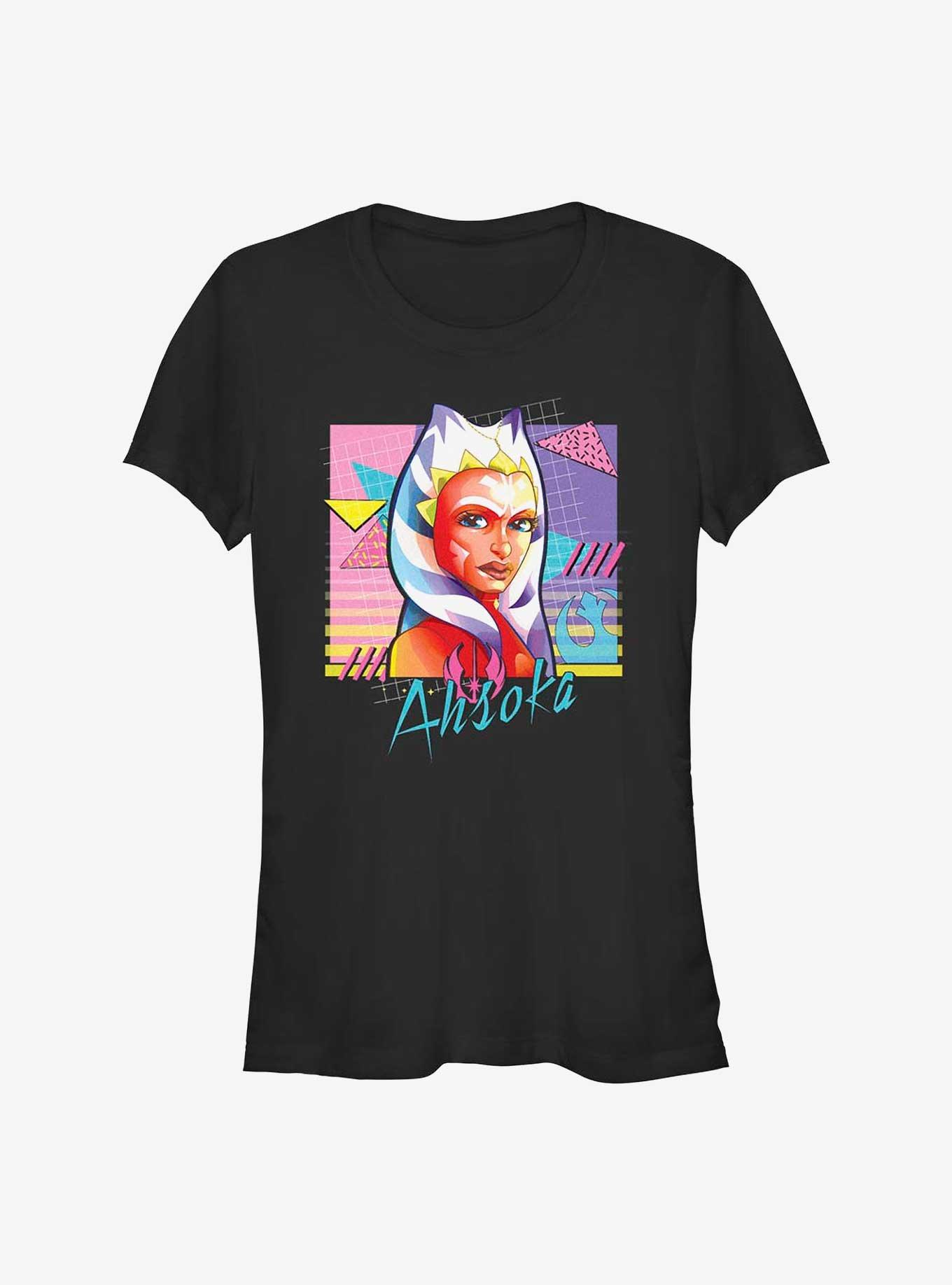 Star Wars Ahsoka Memphis Girl's T-Shirt, BLACK, hi-res