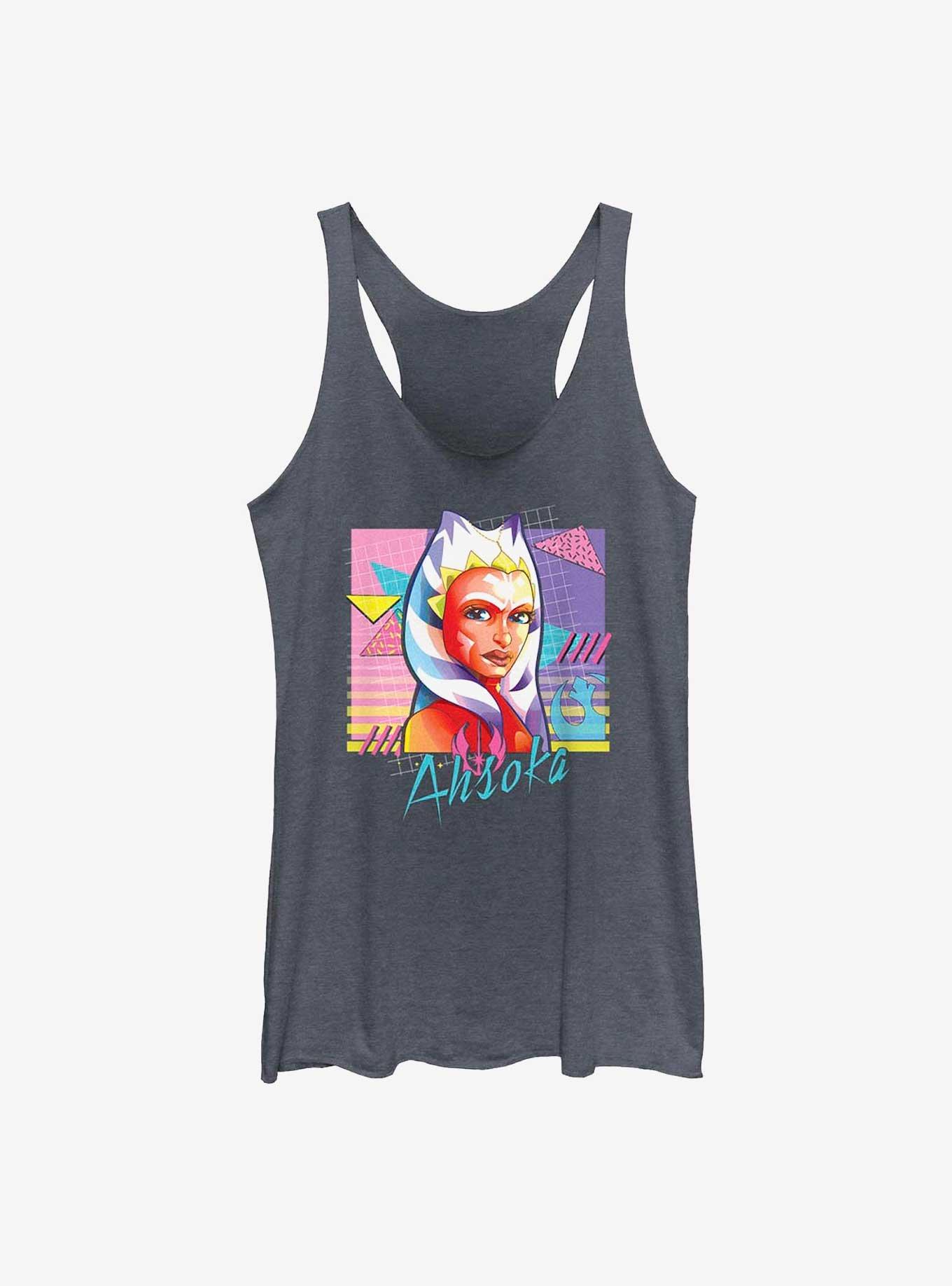 Star Wars Ahsoka Memphis Girl's Tank, NAVY HTR, hi-res