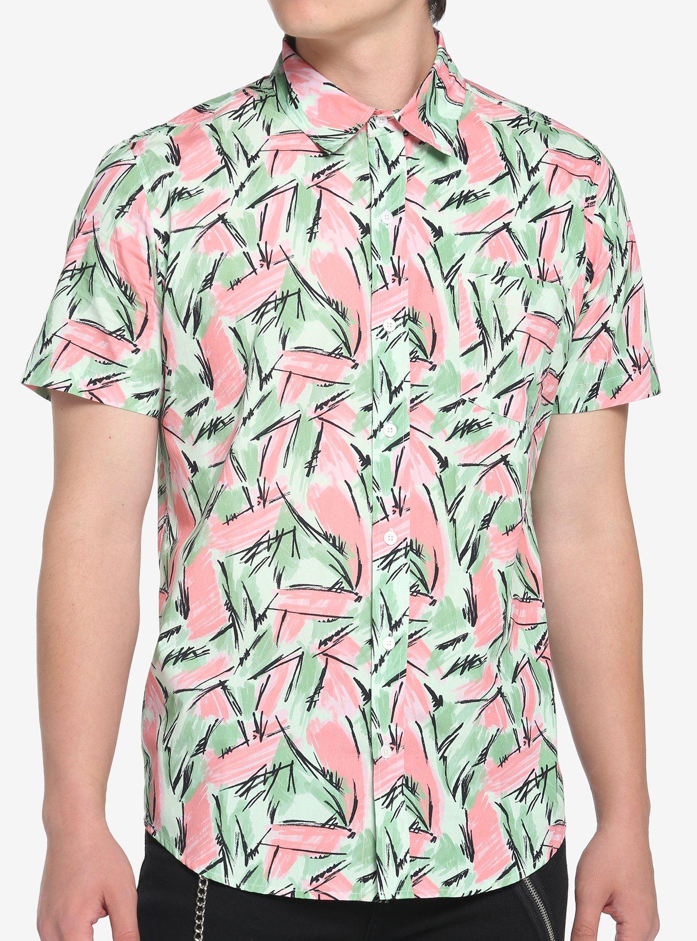 Stranger Things Hopper Woven Button-Up, MULTI, hi-res
