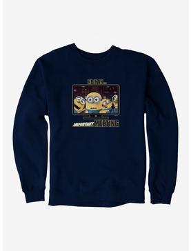 Minions Me In An Important Meeting Sweatshirt, NAVY, hi-res