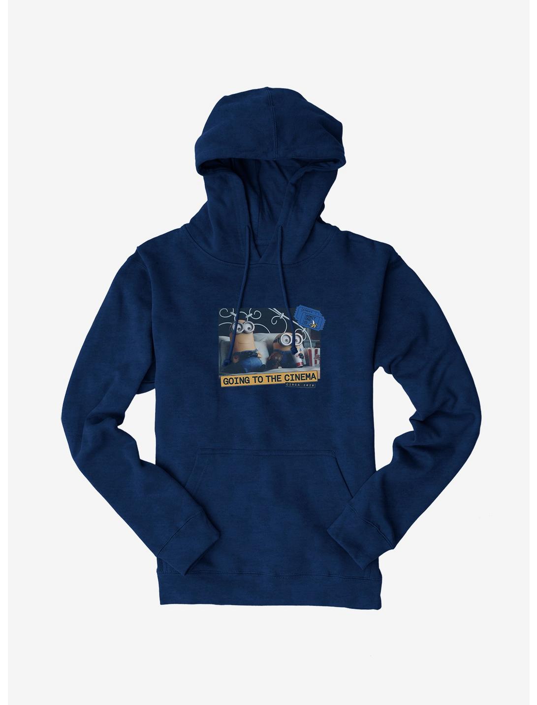 Minions Going To The Cinema Circa 2020 Hoodie, NAVY, hi-res