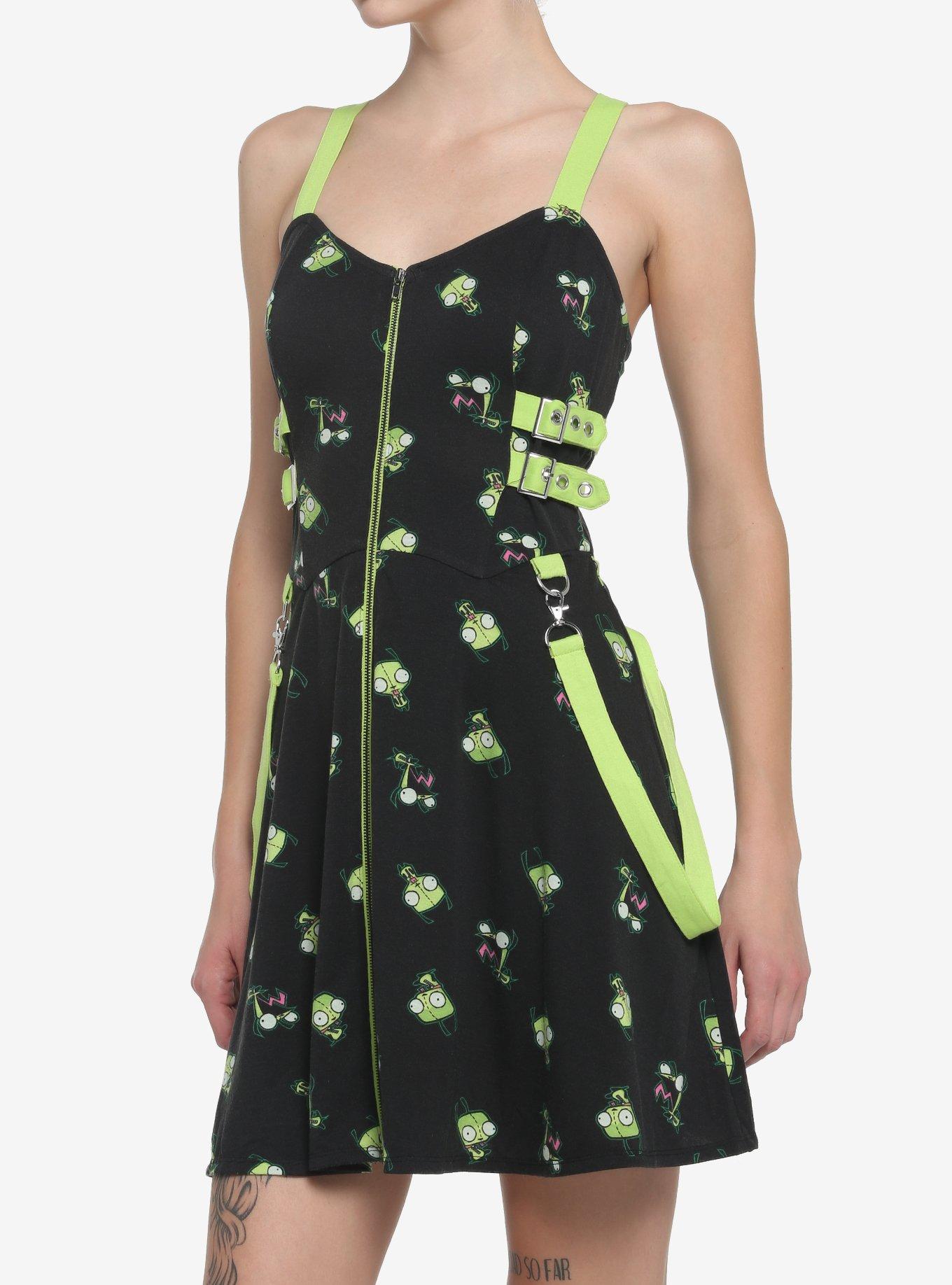 Invader Zim GIR Zipper Dress, MULTI, hi-res
