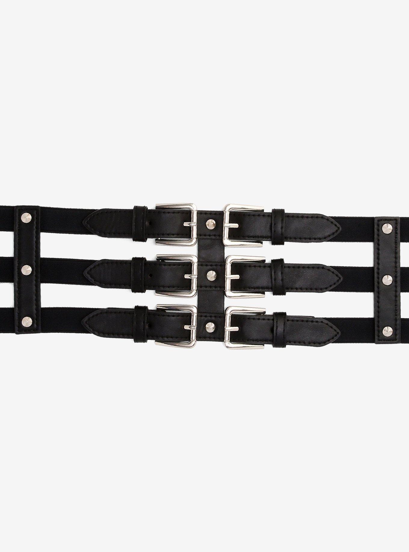 Triple Buckle Corset Belt Hot Topic