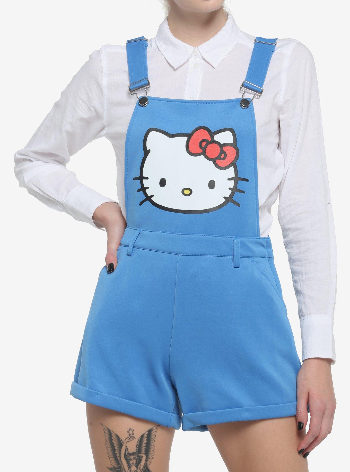 Hello Kitty Blue Shortalls, MULTI, hi-res