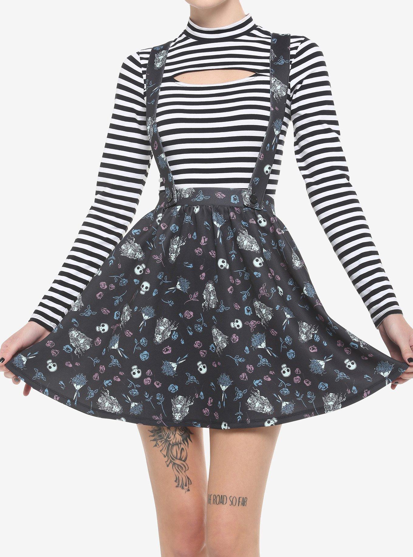 Corpse Bride Icon Suspender Skirt, MULTI, hi-res
