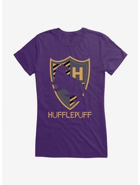 Harry Potter Hufflepuff Shield Girls T-Shirt, PURPLE, hi-res