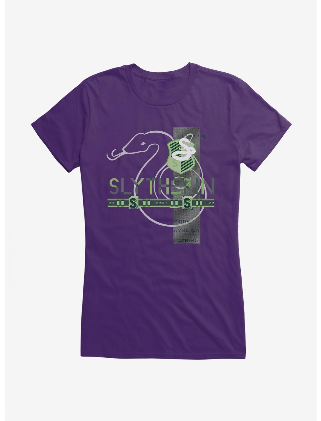 Harry Potter Slytherin Icons Girls T-Shirt, PURPLE, hi-res