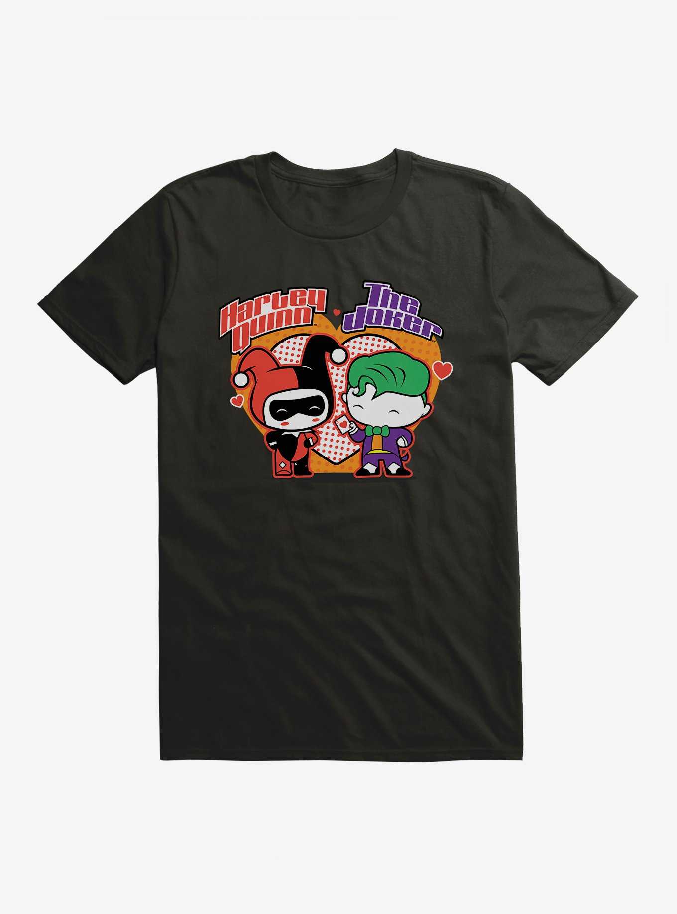 DC Comics Batman Chibi Harley Quinn And The Joker T-Shirt, , hi-res