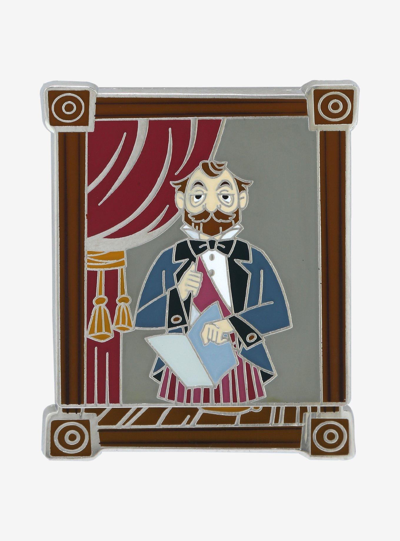 Disney Haunted Mansion Alexander Nitrokoff Stretching Portrait Sliding Enamel Pin - BoxLunch Exclusive, , hi-res