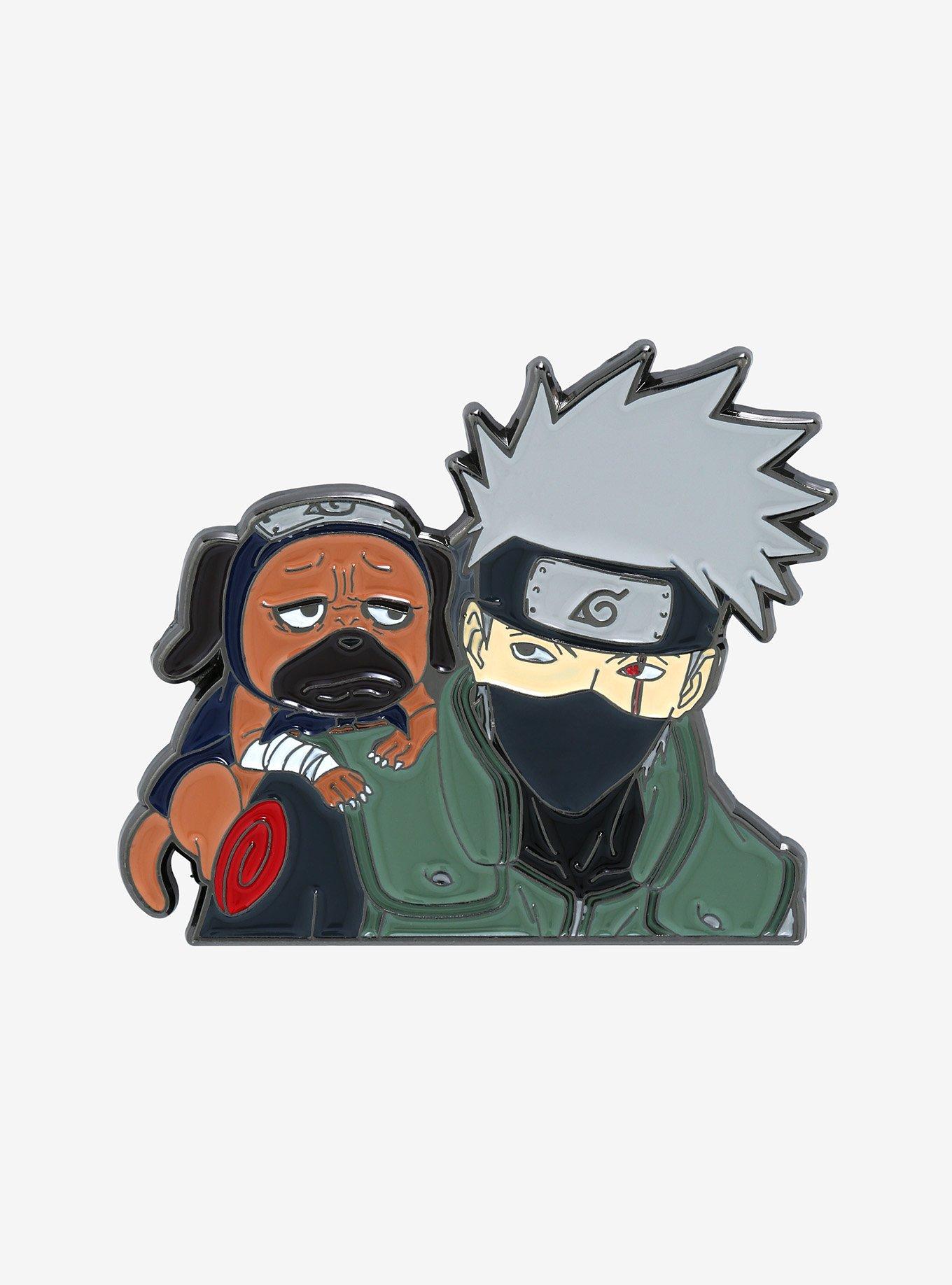 Naruto Shippuden Kakashi & Pakun Enamel Pin - BoxLunch Exclusive, , hi-res