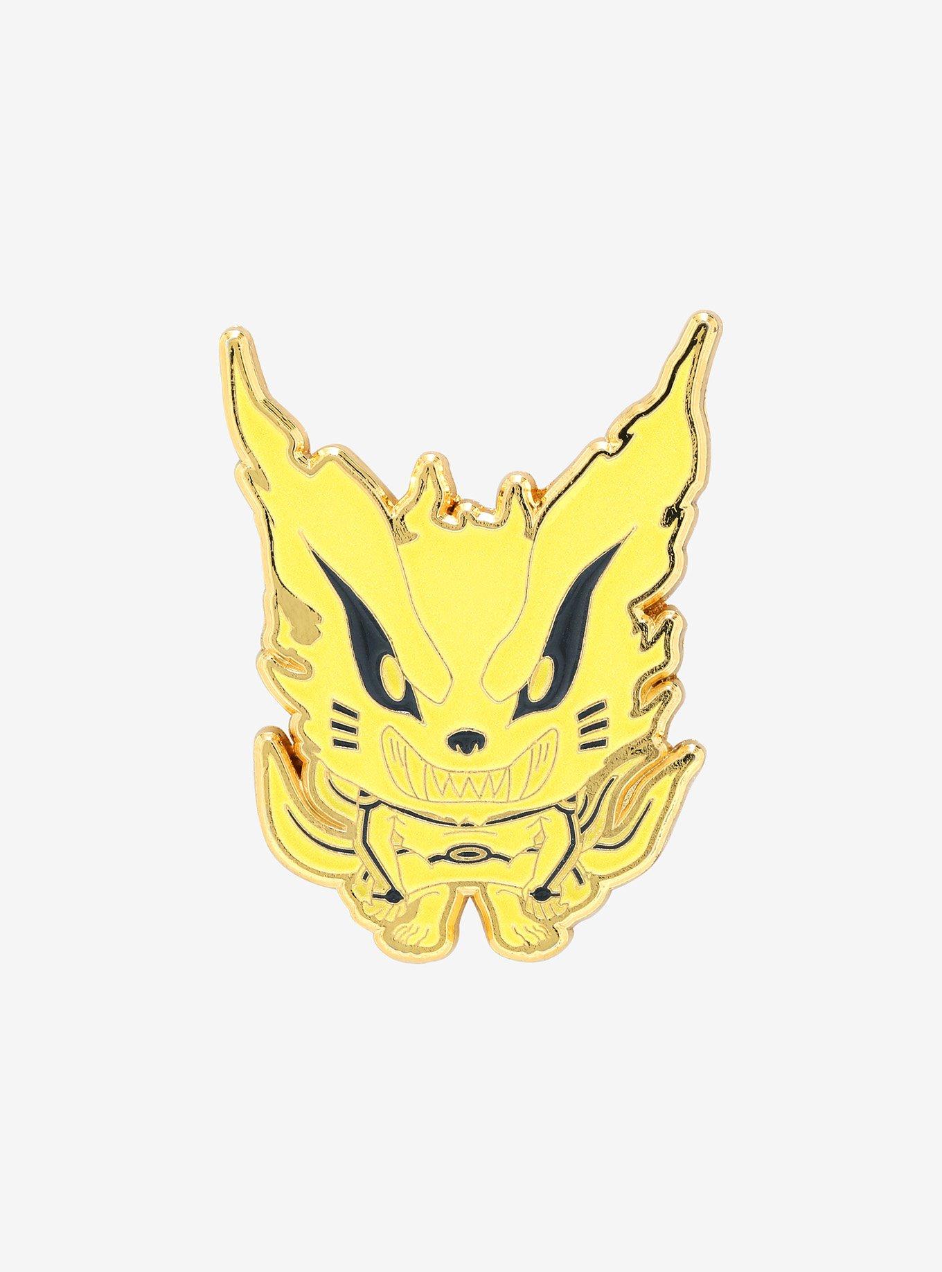 Naruto Shippuden Chibi Naruto & Kurama Kurama Cloak Enamel Pin - BoxLunch Exclusive, , hi-res