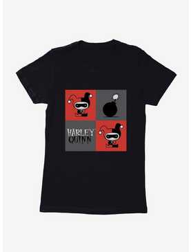 DC Comics Batman Chibi Harley Quinn Squares Womens T-Shirt, , hi-res