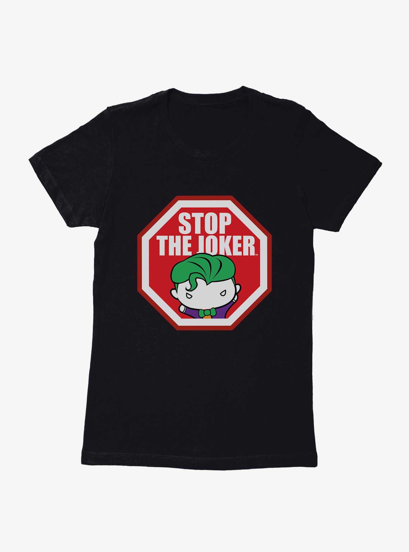 DC Comics Batman Chibi Stop The Joker Womens T-Shirt, , hi-res